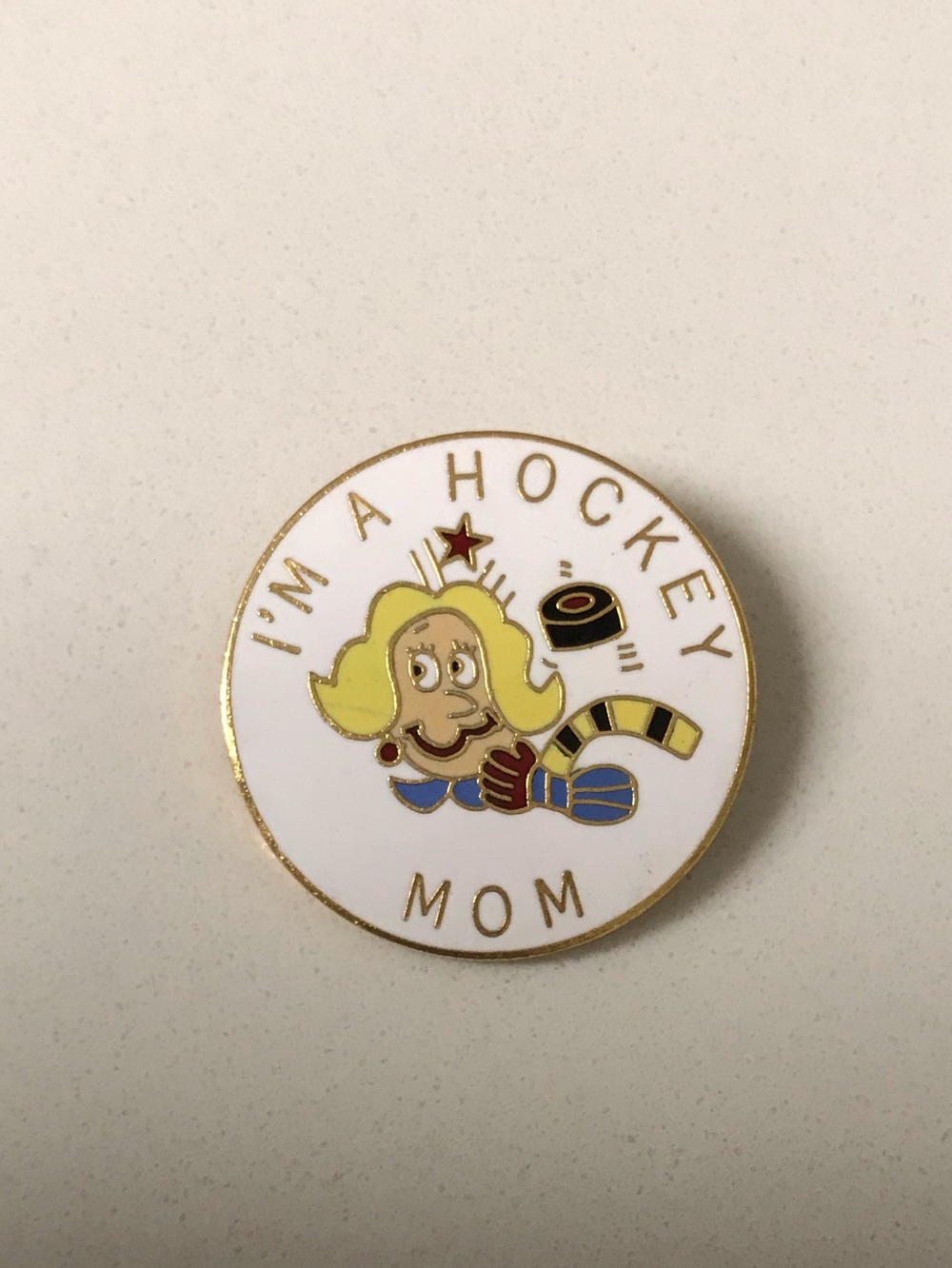 I’m a Hockey Mom Enameled Lapel Pin